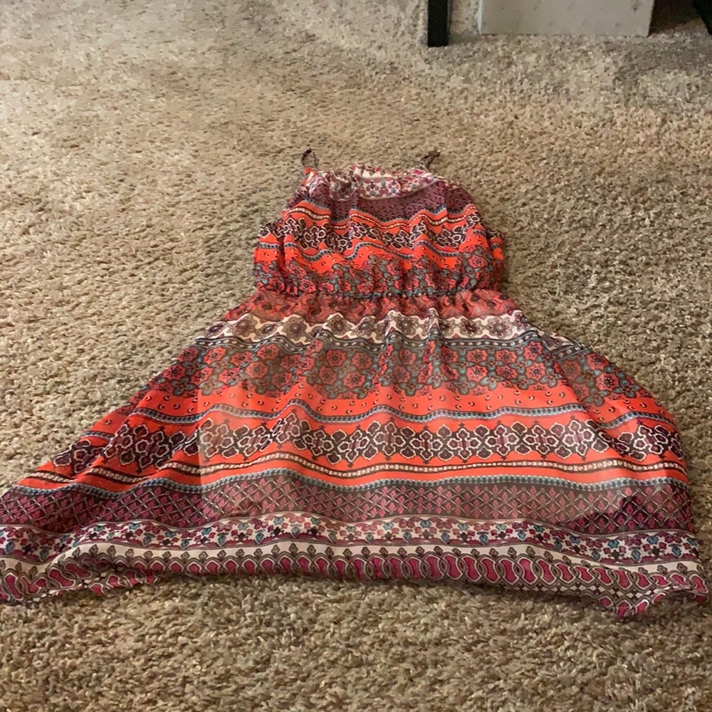 Dress with straps